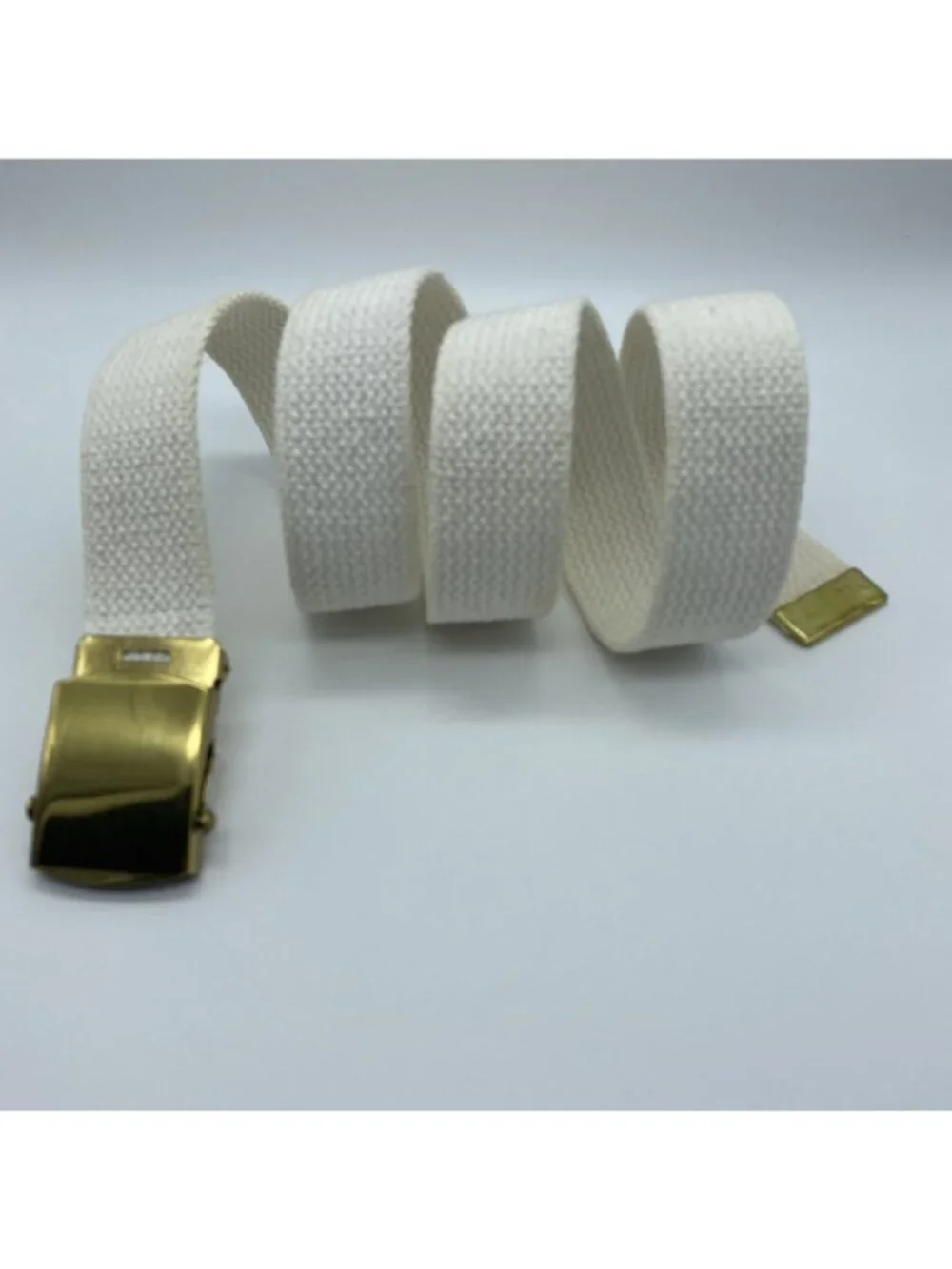 Vanguard NY White Slip Thru Adjustable Belt Men’s Size M